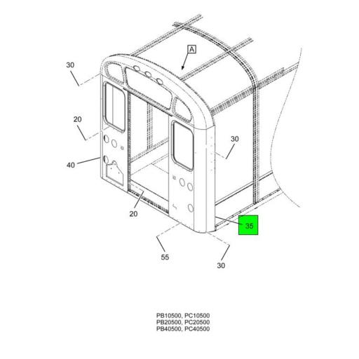 3956878C2 IC Bus Rear Outer Panel Bus Body Source One Parts Center