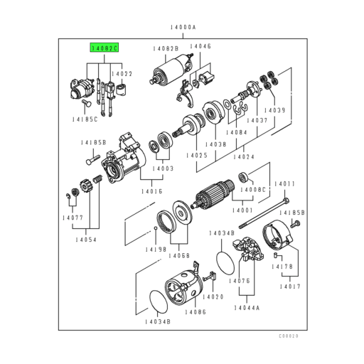 ME753363 | Mitsubishi FUSO® | Starter Magnetic Switch Kit