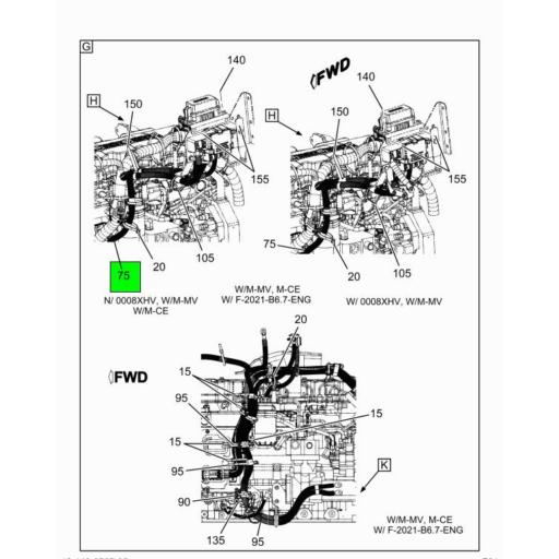 4159421C92 Genuine Navistar International® HARNESS UNDERHOOD PDM POWER ...