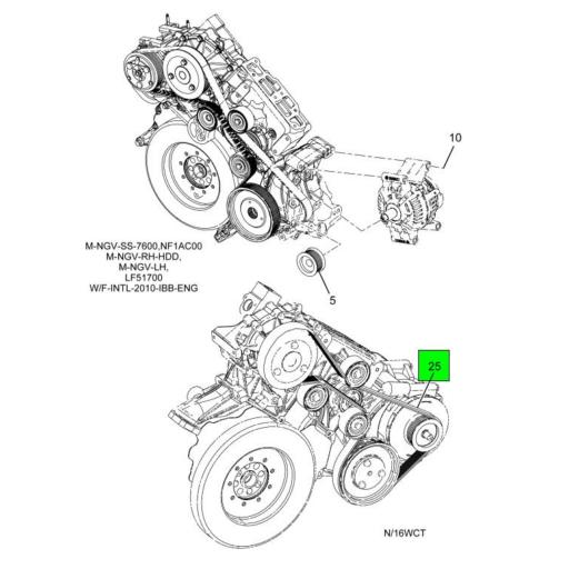 3589393C1 | Navistar International® | BELT FAN 8 PACKAGE C11/13 ENGINES