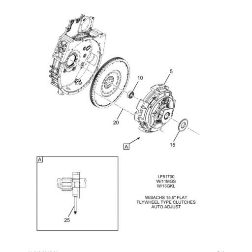 FULK3732 Navistar International® HOSE CLUTCH RELEASE BEARING LUBE