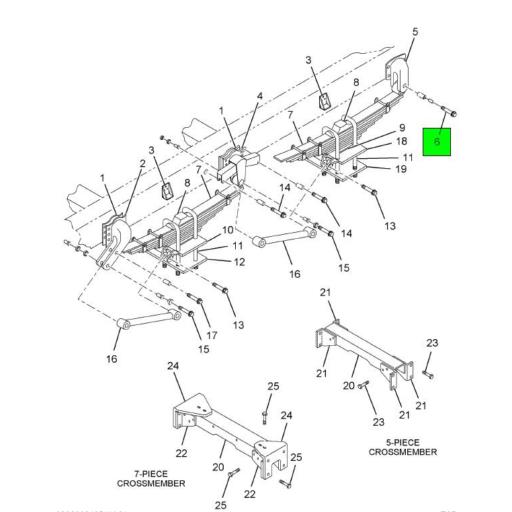 H57988000 Navistar International | Rebound Spring Bracket Spacer ...