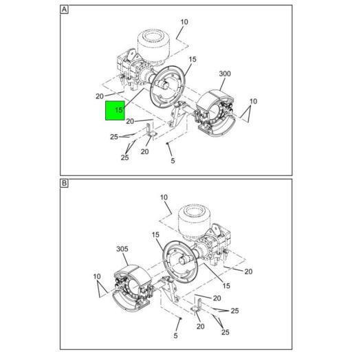 4100624C2 Navistar International® SHIELD DUST BK SPIDER BSFB ES165