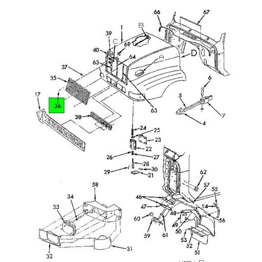 26489R1 Navistar International | SCREW PAN HEAD 10 X 1 - 25