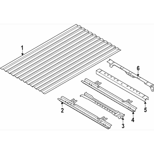N1WZ26403C32C Ford | Floor Pan Crossmember Panel Battery Case