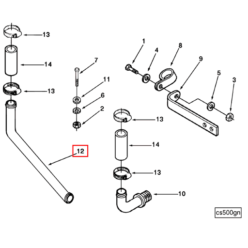 3003185 Cummins | Water Transfer Tube | Source One Parts Center