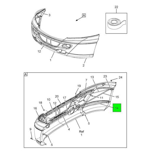 3985252C1 Navistar International | Lower Bumper Reinforcement Tube ...