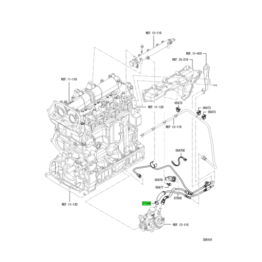 QC000150 Mitsubishi FUSO® Injection Pump Clip Source One Parts Center