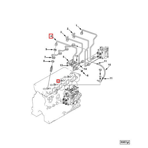 4900302 Cummins | Injector Fuel Supply Tube | Source One Parts Center