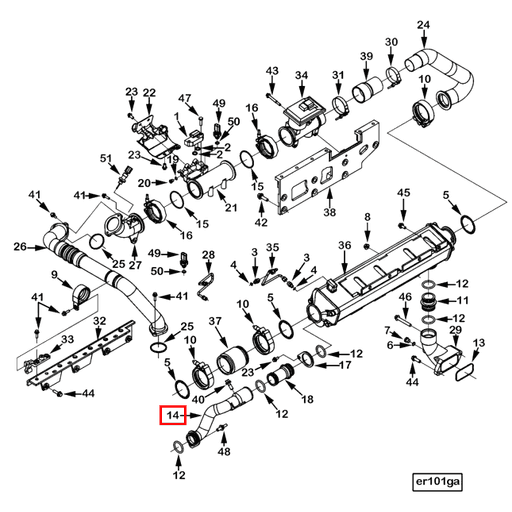 3684504 Cummins | Water Transfer Tube | Source One Parts Center