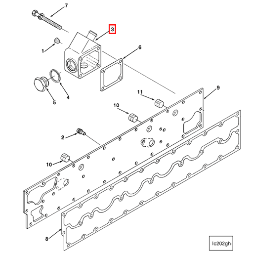 3883453 Cummins | Engine Heater Housing | Source One Parts Center