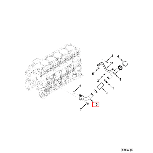 4933736 Cummins | Oil Filler Tube | Source One Parts Center