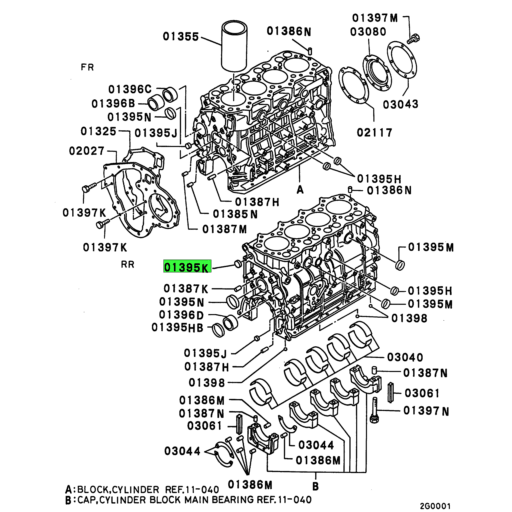 MS666138 Mitsubishi FUSO | Cylinder Block Cap | Source One