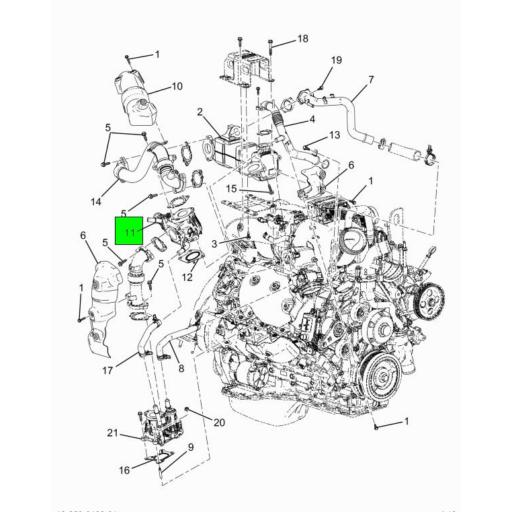 6040793C1 Navistar International® VALVE EXHAUST GAS RECIRCULATION