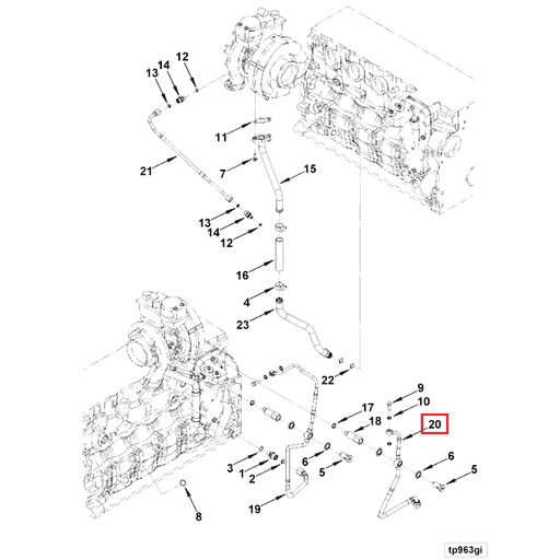 5291403 Cummins | Tur Coolant Drain Tube | Source One Parts Center