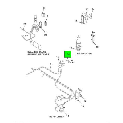 専用ページ 546601C1 Navistar International | CABLE MOUNTING AIR TANK