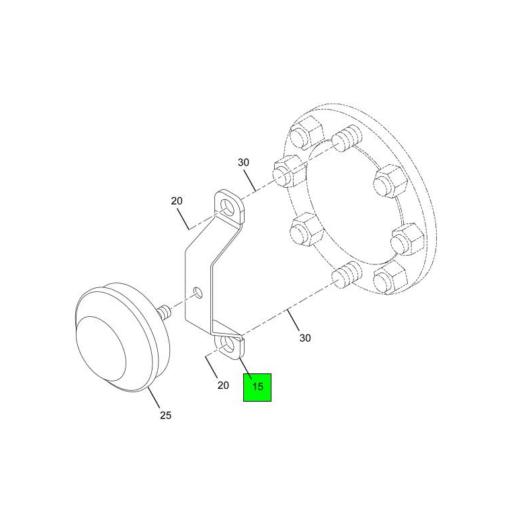 ZCP6100006 Navistar International | Hubometer Bracket 7 x 5/8 | Source ...
