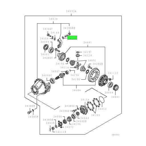 MC835180 | Mitsubishi FUSO® | Rear Differential Carrier Bearing Cap ...