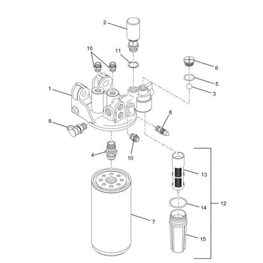 1825661C94 | Navistar International® | HEADER ASSEMBLY FILTER FUEL ...