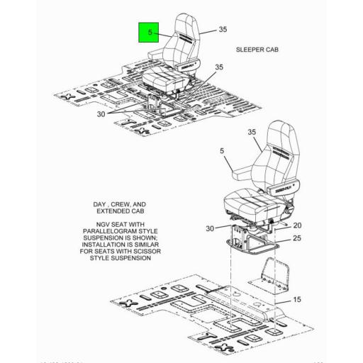 6723266C91 Navistar International | Driver Seat Scissor Air Mordura ...