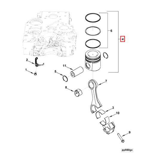 4956007 Cummins | Engine Piston Kit | Source One Parts Center
