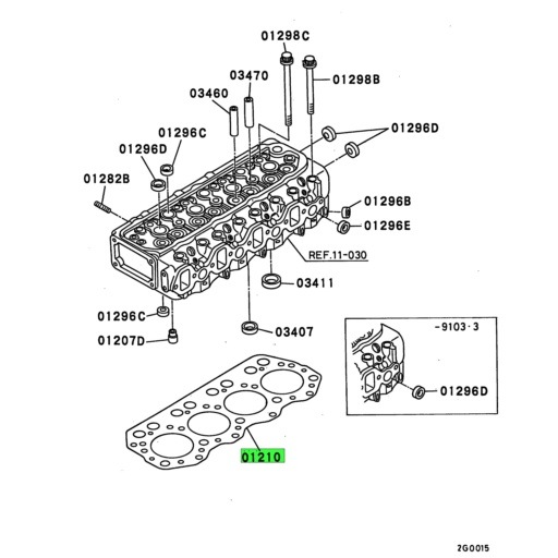 ME013300 Mitsubishi FUSO | Cylinder Head Gasket | Source One Parts Center