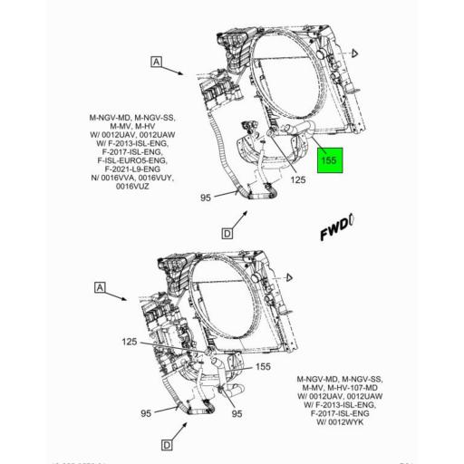 4075688C2 Navistar International | HOSE RADIATOR OUTLET