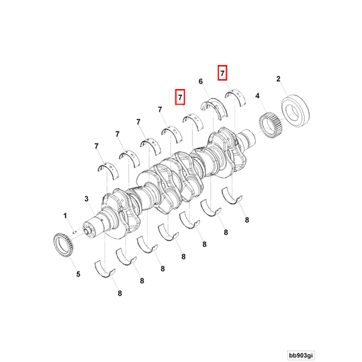 5287907 Cummins | Main Bearing | Source One Parts Center