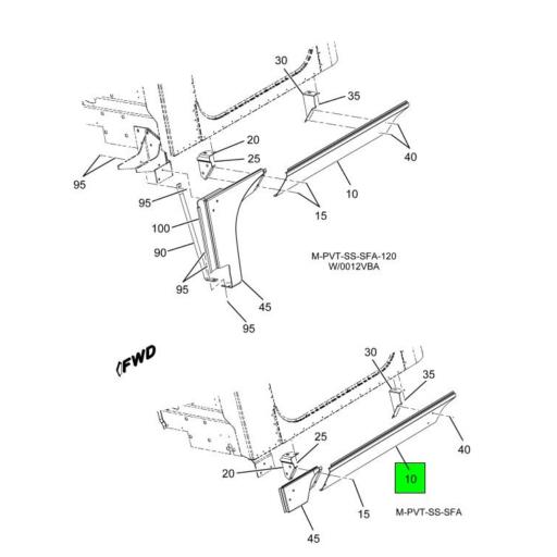 4070325C91 Navistar International | Modesty Panel SST Assembly with ...