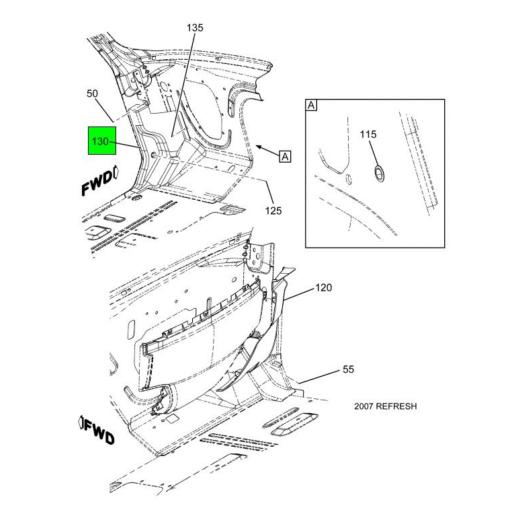 勇心1010ページ。 4064062C1 Navistar International | Panel Cowl Trim Standard