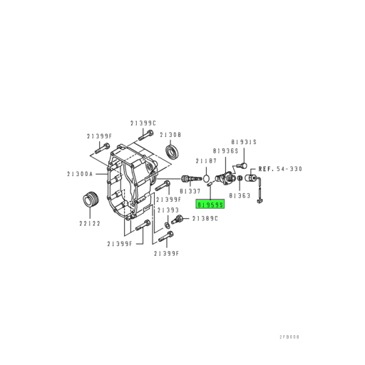 MF472538 Mitsubishi FUSO | Speedometer Cable Pin | Source