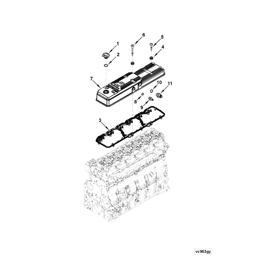 3975949 Cummins | Shoulder Isolator Cap Screw | Source One Parts Center