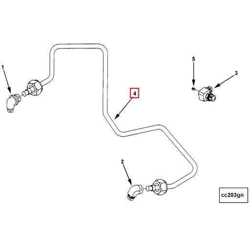 3893853 Cummins | Compressor Water Outlet Tube | Source One Parts Center