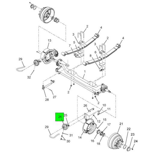 ZAJ1427001 Navistar International | CHAMBER BRAKE SERVICE C24L 24 | Source  One Parts Center