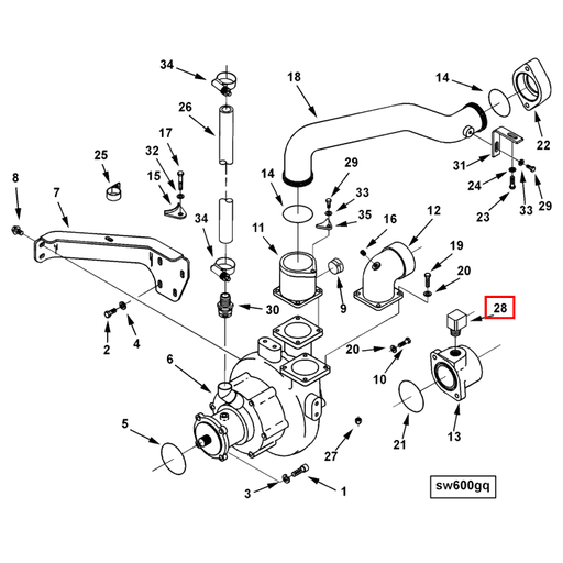 3250596 Cummins | Plain Adapter Elbow | Source One Parts Center