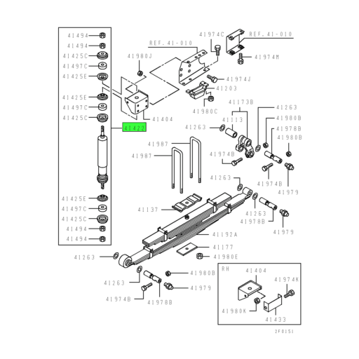 MC809390 | Mitsubishi FUSO® | Rear Suspension Shock Absorber