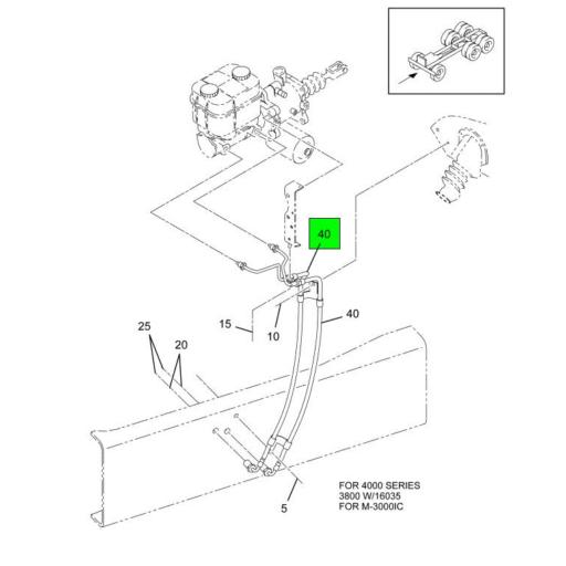 3526214C2 | Navistar International® | HOSE HYDRAULIC BRAKE MASTER CYLINDER