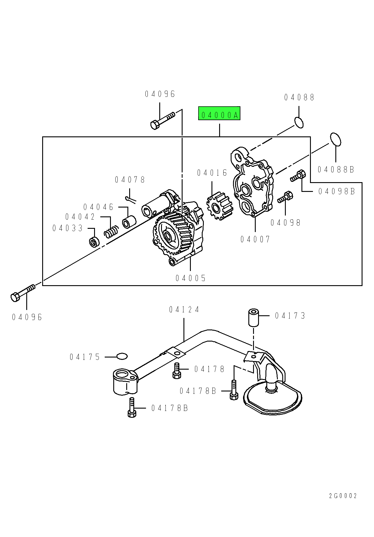 ME014230, Mitsubishi FUSO®, Engine Oil Pump Assembly