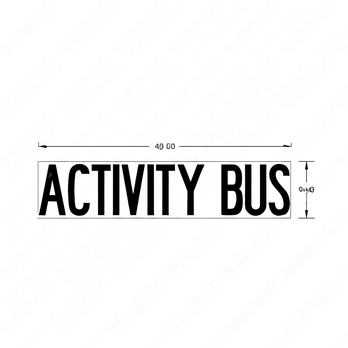 163652 Thomas Built Bus | Activity Bus Label 9 x 40 RWT | Source One ...