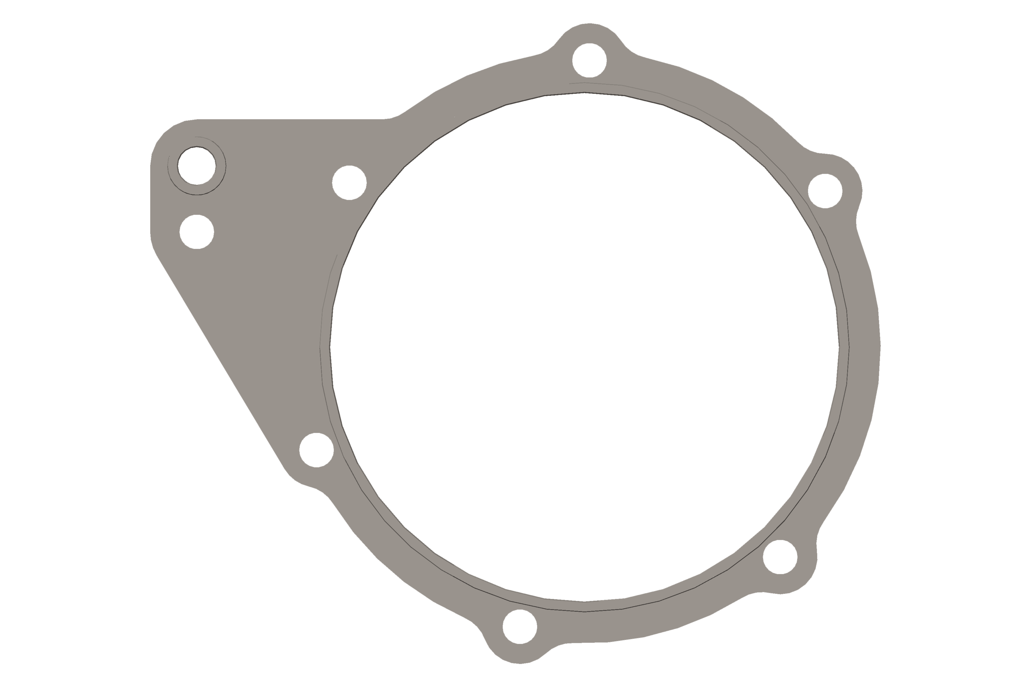 3332299 Cummins® Water Pump Support Gasket Source One Parts Center 0214