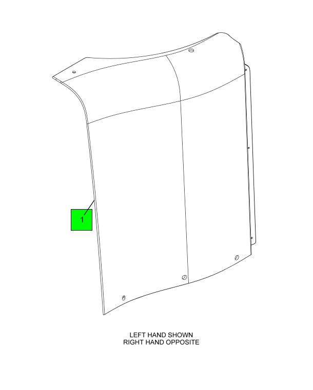 4131126C92 Navistar International | Roof Extender Panel Left