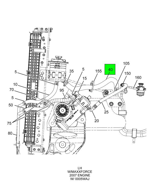 3626716C1 | Genuine Navistar International® HOSE POWER STEERING