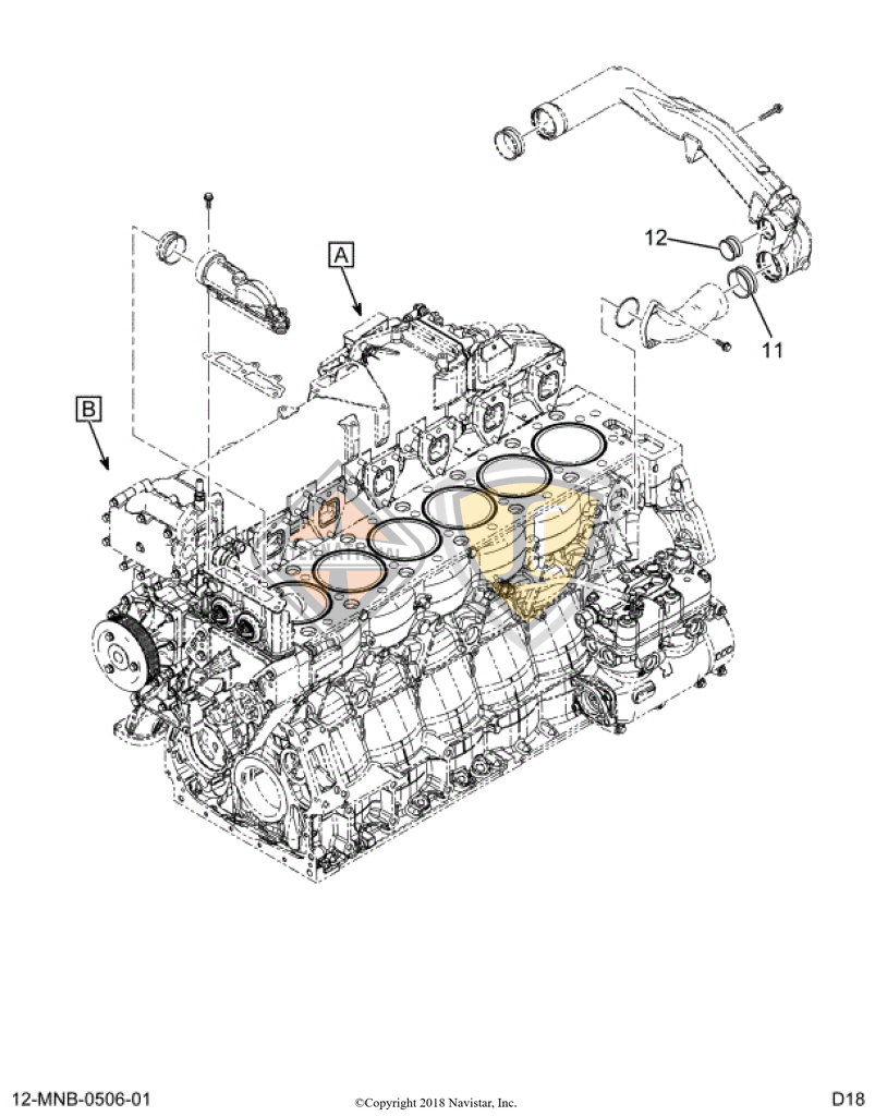 2519434C91 by Navistar International LINES KIT, TRANSMISSION COOLER