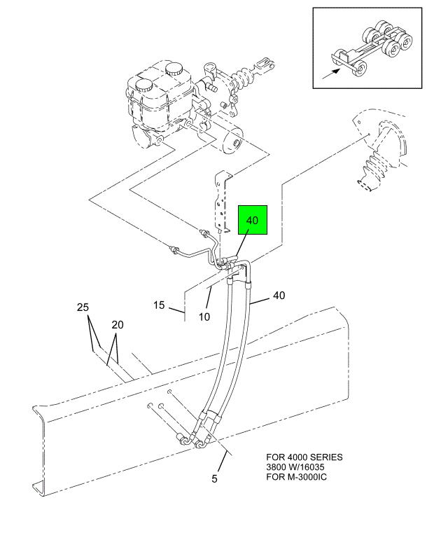 3526214C2 | Genuine Navistar International® HOSE HYDRAULIC BRAKE MASTER  CYLINDER