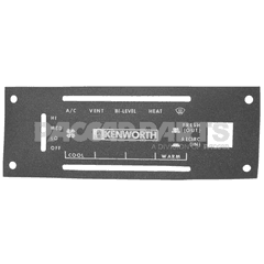 DECAL- INFORMATION- HVAC- PLASTIC