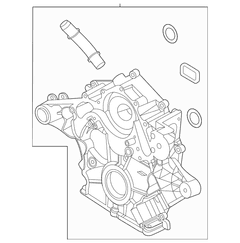Engine Timing Cover Cylinder - Front