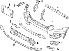 Grille Bumper <br>Grille Trim panel - Front, Upper, Lower