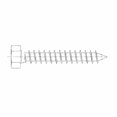 3/8 x 2-1/2 Inch Hexagon Head Lag Screw Grade 5