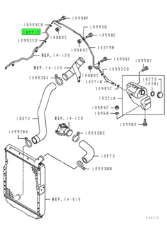 HOSE,RADIATOR CONDENSER TANK 1