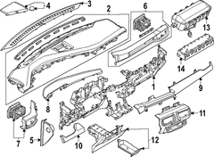Harvest Panel Instrument Trim Pad <br>Instrument